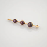 Elegantes Schmuckset aus Gold mit Amethysten