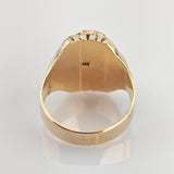 Klassischer Statement-Ring aus Gold mit Onyx-Kamee