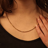 Flachankerkette aus Gold