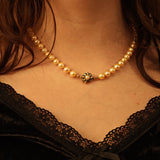 Elegante Perlenkette mit Goldverschluss