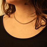 Sterling Silber Strickkette – luxuriös