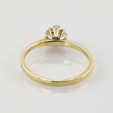 Klassischer Solitär-Ring aus Gold mit 0,15 ct Diamant