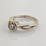 Solitärring aus Weißgold mit Diamant (1,25 ct)