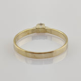 Solitärring aus Geldbgold mit Diamant