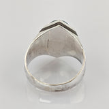 Siegelring aus Silber mit grünem Achat