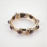 Elegantes Schmuckset aus Gold mit Amethysten