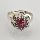 Eleganter Weißgold-Ring mit 1,5 ct Turmalin