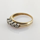 Klassischer Memoire-Ring aus Gold mit 0,76 ct Diamanten