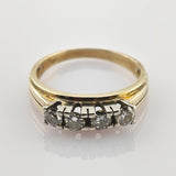 Klassischer Memoire-Ring aus Gold mit 0,76 ct Diamanten