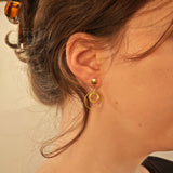 Moderne Ohrringe aus Gold – stilvolle Kreis-Designs