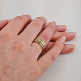 Exklusiver Bandring aus Gold mit Diamanten