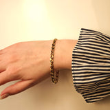 Stäbchenpanzerarmband aus Gold