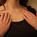 Flachankerkette aus Gold