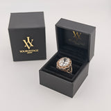 Prunkvoller Silberring mit ca. 9,3 ct. Quarz