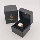 Statement Silberring im Vintage-Stil