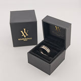 Moderner Titanring mit zweigeteiltem Design