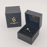 Klassischer Solitär-Ring aus Gold mit 0,15 ct Diamant