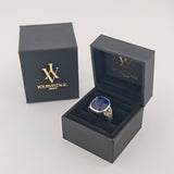 Freimaurer-Ring aus Silber mit kunstvoll graviertem Stein