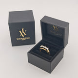 Klassischer Memoire-Ring aus Gold mit 0,76 ct Diamanten