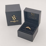 Eleganter Goldring mit Diamant