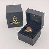 Goldring mit Karneoltafel