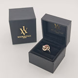 Weißgoldring mit Rubin