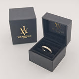 Weißgold Memory Ring mit 16 Diamanten