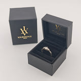 Silber Ring mit funkelnden Zirkonia