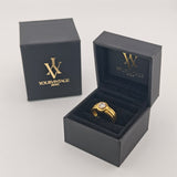Klassischer Diamantring aus Gold mit Brillant ca. 0,20 ct, um 1980