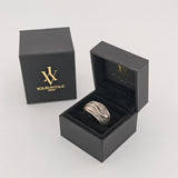 Silber Ring organische Form Mid-Century