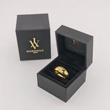 Panthere Gold Ring mit Smaragd im CARTIER-Stil