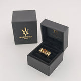 Art-Déco-Ring aus Gelbgold mit Citrin