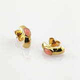 Charmante Ohrstecker aus Gold mit Mondstein