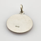 Silberanhänger Zwillinge im Stil der 1960er