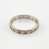 Weißgold Memory Ring mit 16 Diamanten
