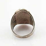 Markanter Silberring mit Türkis