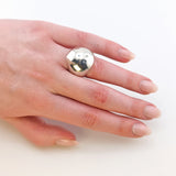 Modernistischer Bandring aus Silber aus den 1970er Jahren