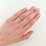 Klassischer Solitär-Ring aus Gold mit 0,15 ct Diamant