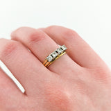 Klassischer Memoire-Ring aus Gold mit 0,76 ct Diamanten