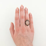 Silberring mit Rosenquarz