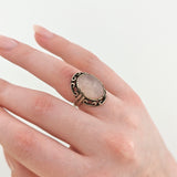 Silberring mit Rosenquarz