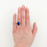 Goldring mit Lapislazuli