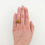 Silberring mit Bernstein