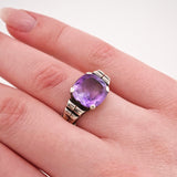 Silberring mit Amethyst