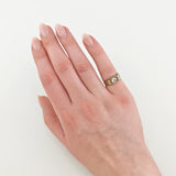 Klassicher Goldring mit Bergkristall