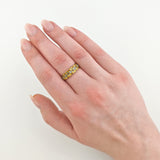 Antiker Goldring mit Topasbesatz