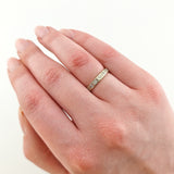 Weißgold Memory Ring mit 16 Diamanten