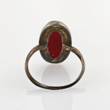 Ovaler Gemmenring in Silber