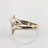 Silber Ring mit Delfin