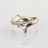 Silber Ring mit Delfin